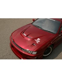 ChargeSpeed 240SX S-14 Vented FRP Hood (Japanese FRP)