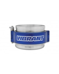 Vibrant Performance HD Clamp Assembly for 2.5" OD Tubing - Anodized Blue Clamp