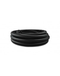 Vibrant Performance 50ft Roll of Black Nylon Braided Flex Hos AN Size: -6 Hose ID: 0.34"