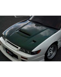 ChargeSpeed 89-94 Nissan 240SX S13 Silvia JDM Vented Hood CF