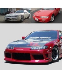 ChargeSpeed Nissan S14 to S15 Front End Conv. OEM Carbon Hood