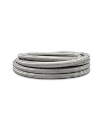 Vibrant Performance 20ft Roll of Stainless Steel Braided Flex Hose with PTFE Liner AN Size: -6