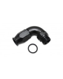 Vibrant Performance 90 Degree High Flow Swivel Hose End Fitting, -8AN Hose to 8 ORB