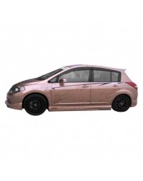 VIS Racing 2007-2011 Nissan Versa 4Dr/Liftback Vip Polyurethane Side Skirts