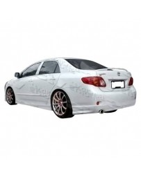 VIS Racing 2009-2010 Toyota Corolla 4Dr Fuzion Rear Lip Urethane