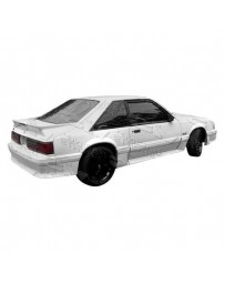 VIS Racing 1979-1993 Ford Mustang 2Dr Stalker 2 Side Skirts