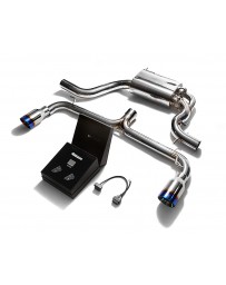 ARMYTRIX Stainless Steel Valvetronic Catback Exhaust System Dual Blue Coated Tips Volkswagen Golf GTI MK6 2010-2014