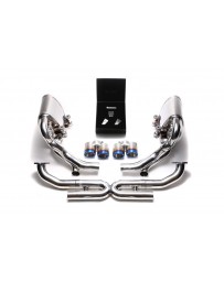 ARMYTRIX Stainless Steel Valvetronic Exhaust System Quad Blue Coated Porsche 997.2 Carrera PDK 2009-2011