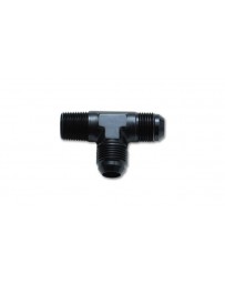 Vibrant Performance Male Flare Tee with Pipe On Run Adapter Fitting Size: -8AN x 3/8" NPT