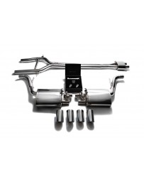 ARMYTRIX Stainless Steel Valvetronic Exhaust System Quad Chrome Silver Tips Porsche 970 Panamera S GTS 2010-2013