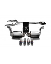 ARMYTRIX Stainless Steel Valvetronic Exhaust System Quad Blue Coated Tips Porsche 970 Panamera S GTS 2010-2013