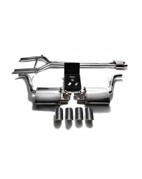 ARMYTRIX Stainless Steel Valvetronic Exhaust System Quad Matte Carbon Porsche 970 Panamera S GTS 2010-2013