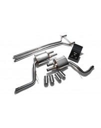 ARMYTRIX Stainless Steel Valvetronic Exhaust System Quad Chrome Silver Tips Porsche 970 Panamera 3.0T 2014-2016