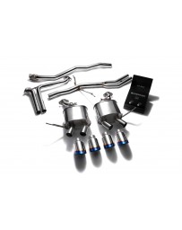 ARMYTRIX Stainless Steel Valvetronic Exhaust System Quad Blue Coated Tips Porsche Macan 2.0T 2015-2020