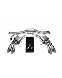ARMYTRIX Stainless Steel Valvetronic Exhaust System Quad Chrome Silver Tips Porsche Macan S GTS Turbo 2015-2020