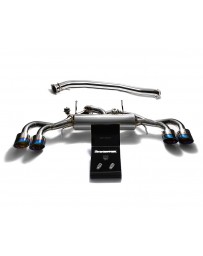 ARMYTRIX Stainless Steel Valvetronic Catback Exhaust 90mm System Quad Blue Coated Tips Nissan GT-R R35 2009-2020