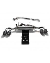 ARMYTRIX Stainless Steel Valvetronic Catback Exhaust 90mm System Quad Carbon Tips Nissan GT-R R35 2009-2020