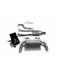 ARMYTRIX Stainless Steel Valvetronic Catback Exhaust System Dual Chrome Silver Tips Nissan 370Z 2009-2020