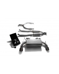 ARMYTRIX Stainless Steel Valvetronic Catback Exhaust System Dual Matte Black Tips Nissan 370Z 2009-2020