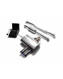 ARMYTRIX Stainless Steel Valvetronic Exhaust System Dual Blue Coated Mini Cooper S F 55 2014-2020