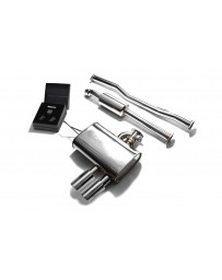 ARMYTRIX Stainless Steel Valvetronic Catback Exhaust System Dual Chrome Silver Tips Mini Cooper S F56 2014-2020