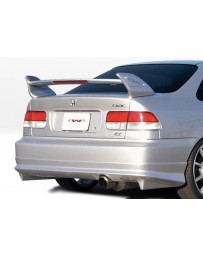 VIS Racing 1999-2000 Honda Civic 2/4 Door W-Typ Rear Lip Polyurethane