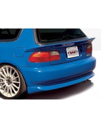 VIS Racing 1992-1995 Honda Civic Hb Racing Series Rear Lip Polyurethane