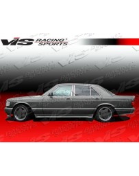 VIS Racing 1981-1991 Mercedes S-Class W126 4Dr Euro Tech Side Skirts