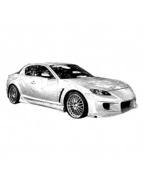 VIS Racing 2004-2008 Mazda Rx8 2Dr Invader Front Bumper