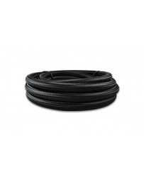 Vibrant Performance 2ft Roll of Black Nylon Braided Flex Hose AN Size: -4 Hose ID: 0.22