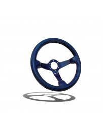 Street Aero Shadow Blue Carbon Fiber Steering Wheel