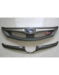 ChargeSpeed WRX STI Carbon Front Grill Finisher for OEM Grill