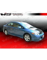 VIS Racing 2006-2011 Honda Civic 4Dr Fuzion Side Skirts