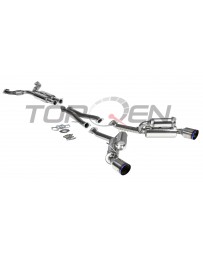 HKS Hi-Power Stainless Steel Catback Exhaust System, Titanium Tip - Infiniti G37 & Q60 Coupe RWD CV36