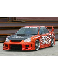 ChargeSpeed 04-05 Impreza SuperGT Wide Body Straight CF Bumper