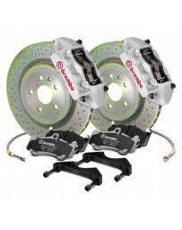 Focus ST 2013+ Brembo GT Series Cross Drilled Silver 1-Piece Rotor Front Brake Kit