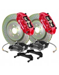 Focus ST 2013+ Brembo GT Series Cross Drilled Red 1-Piece Rotor Front Brake Kit