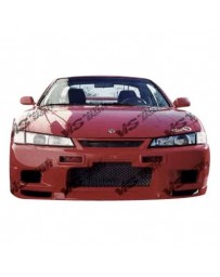 VIS Racing 1997-1998 Nissan 240Sx 2Dr Omega Front Bumper