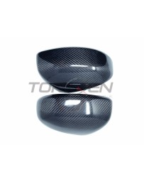 370z EVO-R Carbon Fiber Mirror Covers Cross Weave