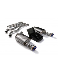 ARMYTRIX Stainless Steel Valvetronic Catback Exhaust System Dual Blue Coated Tips Ford Mustang GT Coyote 5.0L V8 2015-2020