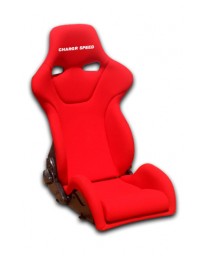 ChargeSpeed Reclined Racing Seat Genoa R Kevlar Red