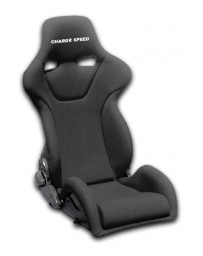 ChargeSpeed Reclined Racing Seat Genoa R FRP Black