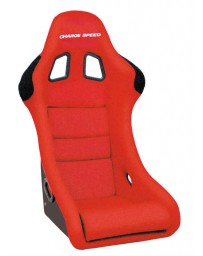 ChargeSpeed Bucket Racing Seat Shark Type Carbon Red