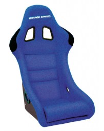 ChargeSpeed Bucket Racing Seat Shark Type Kevlar Blue