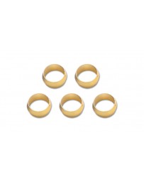 Vibrant Performance Pack of 5, Brass Olive Inserts Size 5/16"