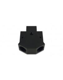 Vibrant Performance Y-Block Adapter with 1/8" NPT Port, Single ORB: -10, Dual ORB: -8