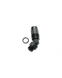 Vibrant Performance Male Hose End Fitting, 45 Degree Size: -6AN Thread: (6) 9/16"-18