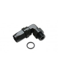 Vibrant Performance Male Hose End Fitting, 90 Degree Size:-6AN Thread: 7/16"-20 with O-Ring