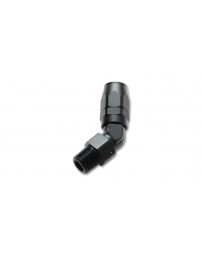 Vibrant Performance Male Hose End Fitting, 45 Degree Size: -6AN Pipe Thread 1/8" NPT