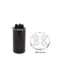 Vibrant Performance Universal Catch Can, Recirculating Closed Loop Top- Anodized Black